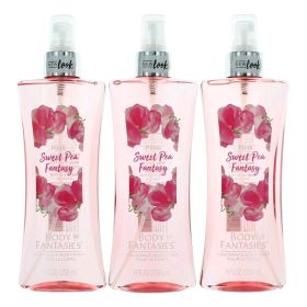 Pink Sweet Pea Fantasy by Body Fantasies (Option: 3 Pack 8oz Fragrance Body Spray women)