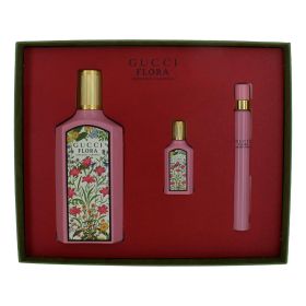Flora Gorgeous Gardenia by Gucci (Option: 3 Piece Gift Set for Women)